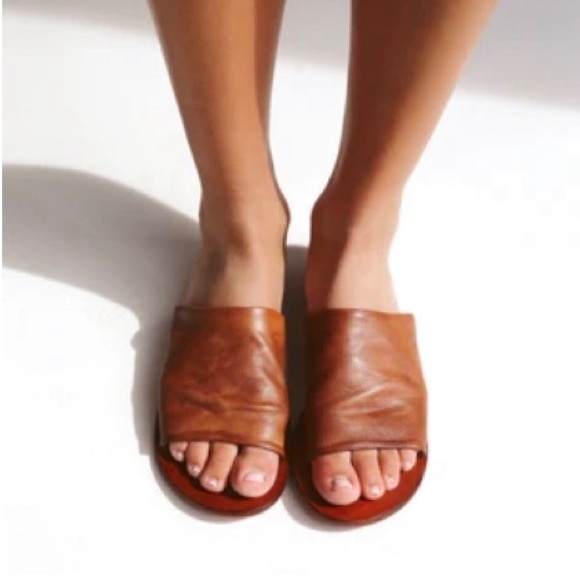 Free People Vincent Slide Sandel color Luggage - Picture 2 of 7